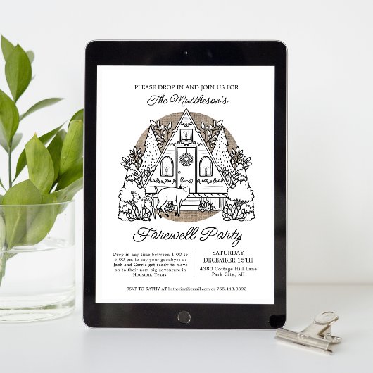 12月のストップ別れのパーティーで立ち寄る 招待状