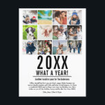 12月のハイライト写真コラージュ 現代的なクリスマス年賀状 シーズンポストカード<br><div class="desc">昨年のあなたのハイライトはニュースの見出しになる価値があるので、家族や友達と共有して、休暇と新年のベストウィッシュを送りましょう。 あなたの12枚のお気に入りの写真、ニュース記事、そして名前で、思い出に残る楽しいホリデーポストカードを作りましょう。 Thisisnotme©によって設計</div>