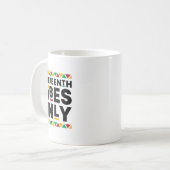 12月のバイブのみ黒い歴史アフリカンアメリカ コーヒーマグカップ (正面左)