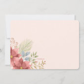 12月のブライダルシャワー 招待状 (裏面)