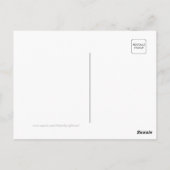 12月のホリデーウェディング お礼ポストカード ポストカード (裏面)