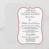 12月のホリデーウェディング　トラディショナル招待状 招待状 (正面/裏面)