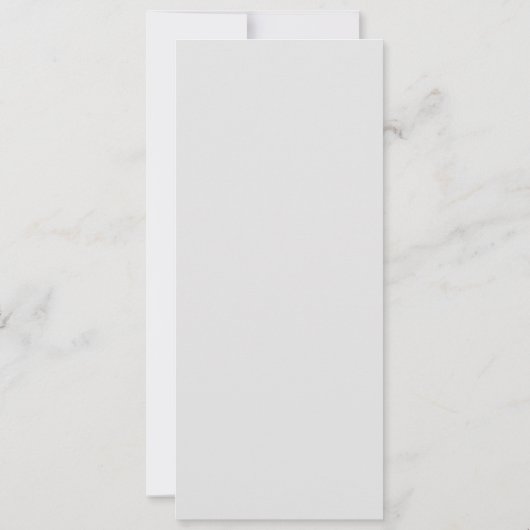 12月のホリデーウェディング レセプションメニューカード 招待状 (裏面)