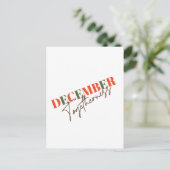 12月の一緒祝立ち：の季節 ポストカード (スタンド正面)