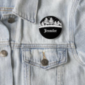 12月の会社のパーティー名タグ（黒） 缶バッジ (インサイチュ)