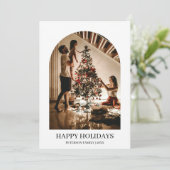 「12月の写真 年末のミニマルなクリスマス」 シーズンカード (スタンド正面)