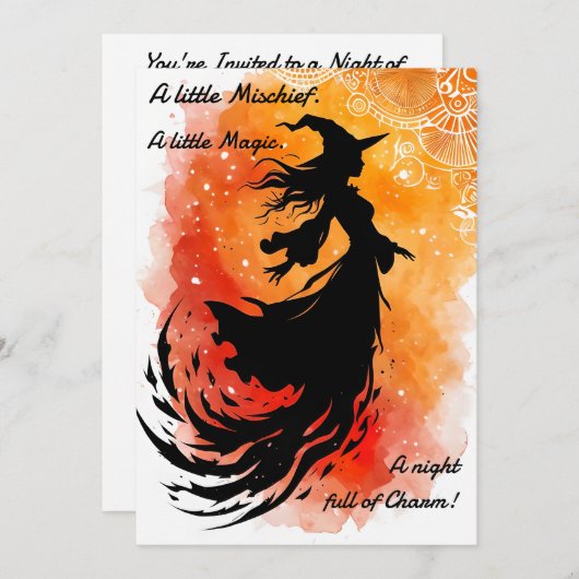 12月の影の飛行 招待状 (正面/裏面)