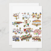 12月の日のクリスマスソング漫画 シーズンカード (正面/裏面)