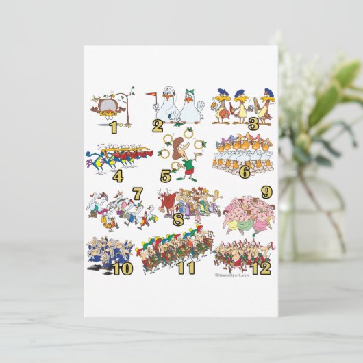 12月の日のクリスマスソング漫画 シーズンカード (スタンド正面)