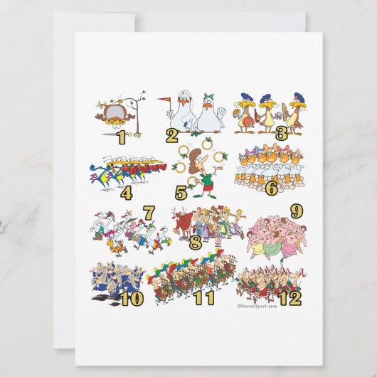 12月の日のクリスマスソング漫画 シーズンカード (正面)