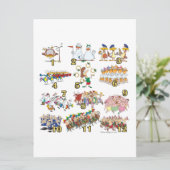 12月の日のクリスマスソング漫画 シーズンカード (スタンド正面)