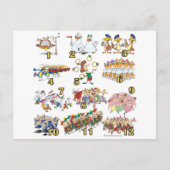 12月の日のクリスマスソング漫画 シーズンポストカード (正面)