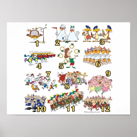 12月の日のクリスマスソング漫画 ポスター (正面)