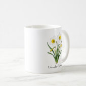 12月の水仙の花 コーヒーマグカップ (正面右)