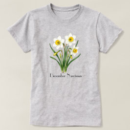 12月の水仙の花Tシャツ Tシャツ