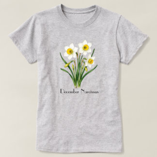 12月の水仙の花Tシャツ Tシャツ
