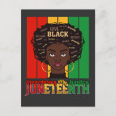 12月の私の先祖の女の子メラニンを思い出す インビテーションポストカード (正面)