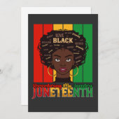 12月の私の先祖の女の子メラニンを思い出す 招待状 (正面/裏面)