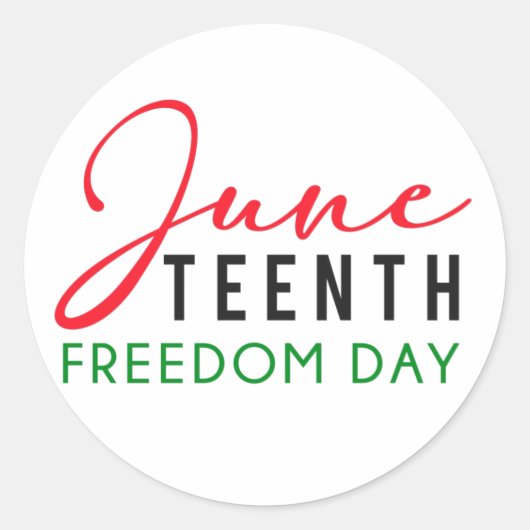 12月の自由の日 ラウンドシール (正面)