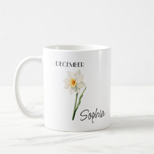 12月の花 パーソナライズ コーヒーマグ コーヒーマグカップ