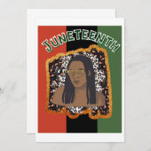 12月の解放の日ノートカード 招待状 (正面/裏面)