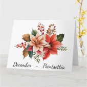 12月の誕生日カード カード (黄色い花)