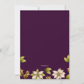 12月の誕生日招待状 招待状 (裏面)