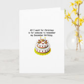 12月の誕生日 カード (黄色い花)