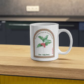 12月の誕生月フラワー 名前入り コーヒーマグカップ