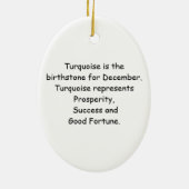 12月の誕生石エンジェルブルネット セラミックオーナメント (裏面)