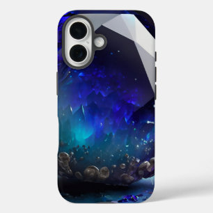 12月の誕生石サファイアブルーインスパイアトパス iPhone 16ケース