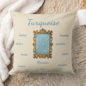 12月の誕生石ターコイズ妖精 クッション (ブランケット)