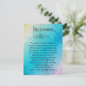 12月の誕生石ターコイズ ポストカード (スタンド正面)