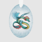 12月の誕生石ドラゴン：ターコイズオーナメント オーナメント (裏面)