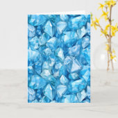 12月の誕生石ブルートパーズ誕生日カード カード (黄色い花)