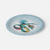 12月の誕生石龍：ターコイズ ペーパープレート (アングル)
