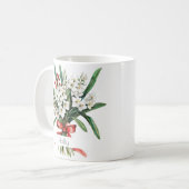 12月の誕生花マグ | ヒイラギ コーヒーマグカップ (正面左)