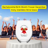 12月の誕生花 ヒマツリ ステムなしワイングラス