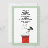 12月の赤ちゃんシャワー 招待状 (正面)