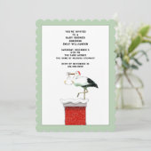 12月の赤ちゃんシャワー 招待状 (スタンド正面)