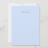 12月の雪の結晶ウィンターウェディングバジェット 招待状 (裏面)