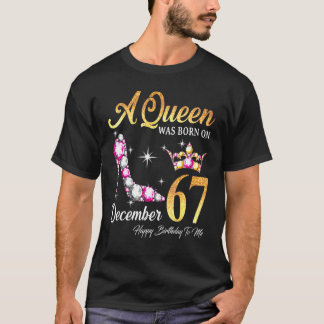 12月の67生まれのハッピーバースデーで女王が Tシャツ