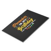 12月は私の誕生日で12月B日丸12月 ノートパッド (アングル)