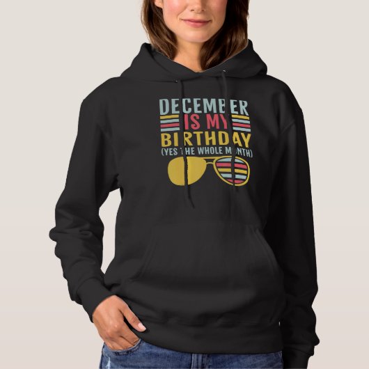 12月は私の誕生日12月B パーカ (正面)