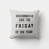 12月はFRIDAY of the Year クッション (正面)
