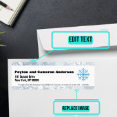 12月をテーマにしたパーソナライズされた差出人住所 ラベル