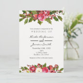 12月ウィンターウェディングホリーベリーフローラホリデイ 招待状 (スタンド正面)