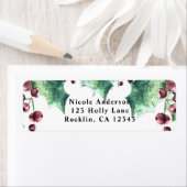 12月ウィンターウェディングホリーベリーホリデイ ラベル (インサイチュ)