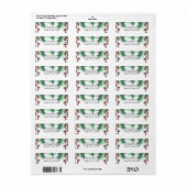 12月ウィンターウェディングホリーベリーホリデイ ラベル (フルシート)