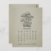 12月カスタマイズ可能キノコヴィンテージ2024カード ポストカード (正面/裏面)